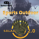 Farbe: Armeegrün | Seibertron S.O.L.A.G 2.0 Vollfinger-Wasserabweisende taktische Handschuhe mit Vollfinger-Bild 10
