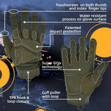 Farbe: Armeegrün | Seibertron S.O.L.A.G 2.0 Vollfinger-Wasserabweisende taktische Handschuhe mit Vollfinger-Bild 11