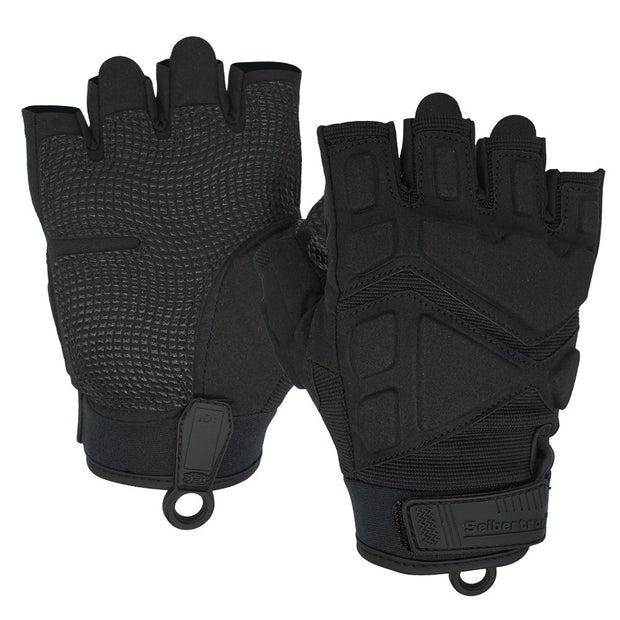 Farbe: Schwarz | Seibertron S.O.L.A.G 2.0 Halbfinger-Handschuhe, halbfinger Outdoor-Taktikhandschuhe, Bild 01