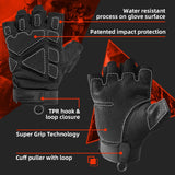 Farbe: Schwarz | Seibertron S.O.L.A.G 2.0 Halbfinger-Handschuhe, taktische Outdoor-Halbfinger-Handschuhe, Bild 03