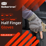 Farbe: Grau | Seibertron S.O.L.A.G 2.0 Halbfinger-Handschuhe, taktische Outdoor-Halbfinger-Handschuhe, Bild 06