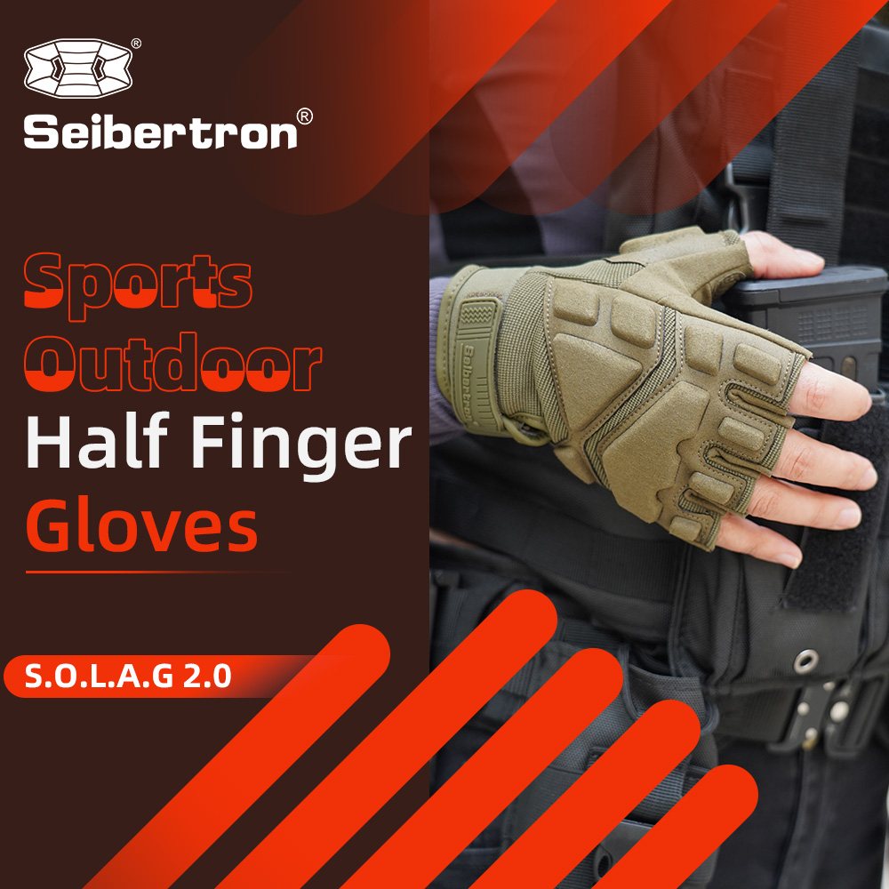 Farbe: Armeegrün | Seibertron S.O.L.A.G 2.0 Halbfinger-Handschuhe halbfinger taktische Outdoor-Handschuhe Bild 10