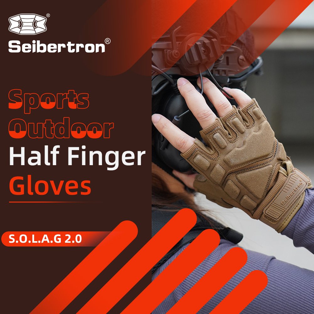 Farbe: Coyote | Seibertron S.O.L.A.G 2.0 Halbfinger-Handschuhe taktische Outdoor-Halbfinger-Handschuhe Bild 14