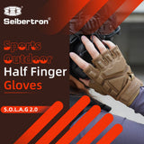 Farbe: Coyote | Seibertron S.O.L.A.G 2.0 Halbfinger-Handschuhe taktische Outdoor-Halbfinger-Handschuhe Bild 14