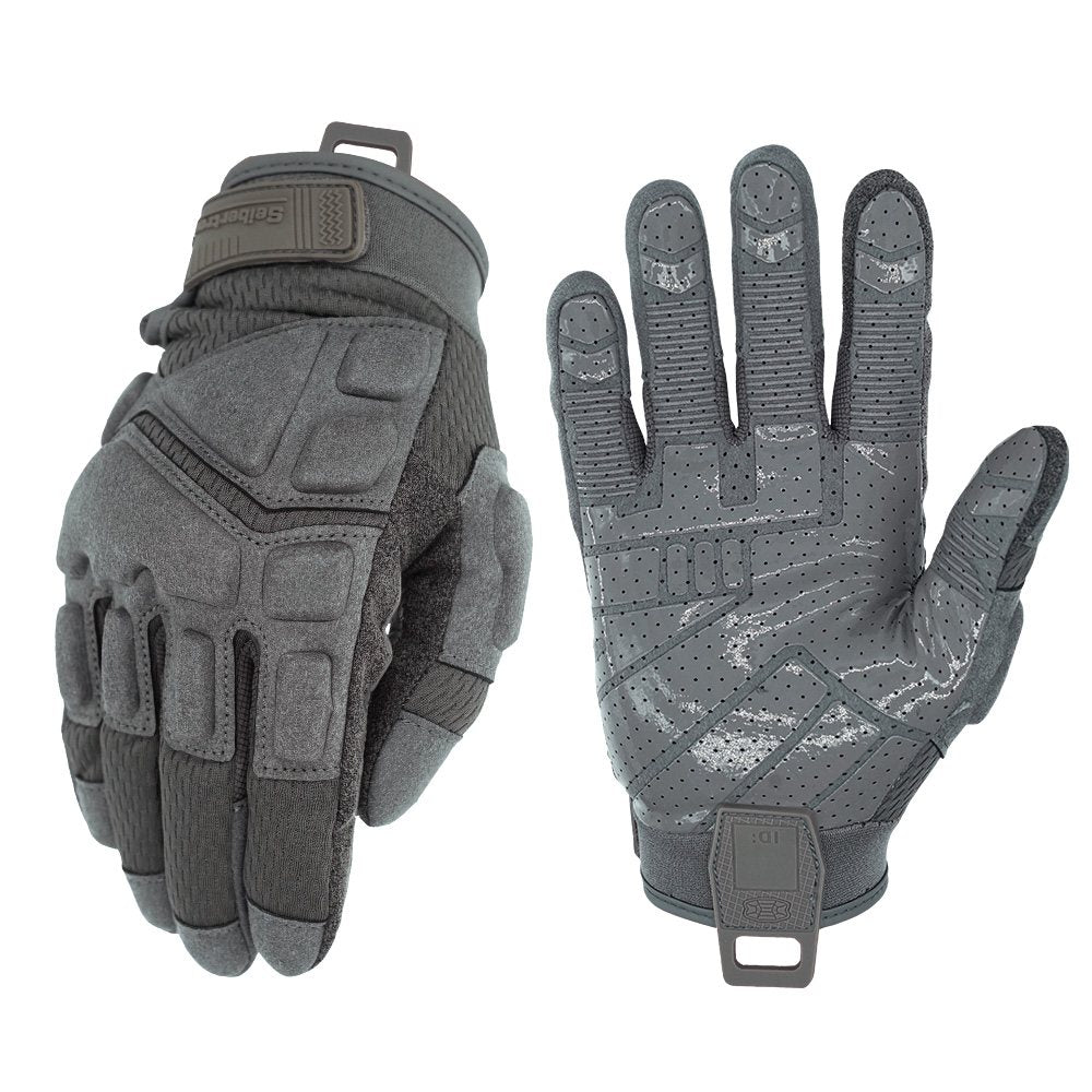 Farbe: Grau | Seibertron S.O.L.A.G 2.0 Atmungsaktive taktische Handschuhe mit voller Fingerabdeckung – Bild 07