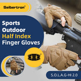 Farbe: Coyote | Seibertron S.O.L.A.G-HI 2.0 taktische Handschuhe mit halbem Zeigefinger Bild 15
