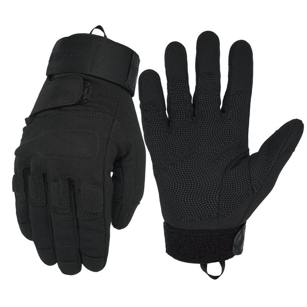 Farbe:Schwarz | Seibertron S.O.L.A.G Taktische Handschuhe mit vollständigen Fingern, wasserabweisend, Touchscreen-tauglich, taktische Handschuhe mit vollständigen Fingern, Bild 01