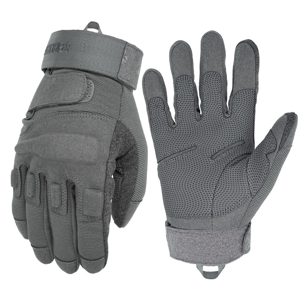 Farbe: Grau | Seibertron S.O.L.A.G Taktische Fingerhandschuhe wasserabweisende Touchscreen taktische Fingerhandschuhe Bild 05