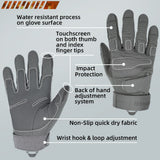 Farbe: Grau | Seibertron S.O.L.A.G Taktische Fingerhandschuhe wasserabweisende Touchscreen taktische Fingerhandschuhe Bild 07