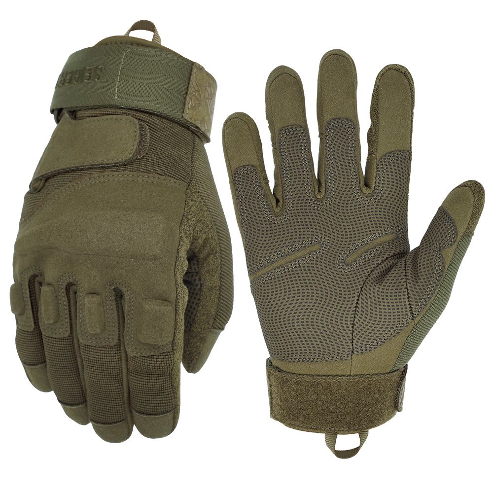 Farbe:Armygrün | Seibertron S.O.L.A.G Taktische Handschuhe mit voller Fingerabdeckung, wasserabweisend, Touchscreen, taktische Handschuhe mit voller Fingerabdeckung, Bild 09