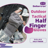 Farbe: Grau | Seibertron S.O.L.A.G Halbfinger taktische Handschuhe Bild 06