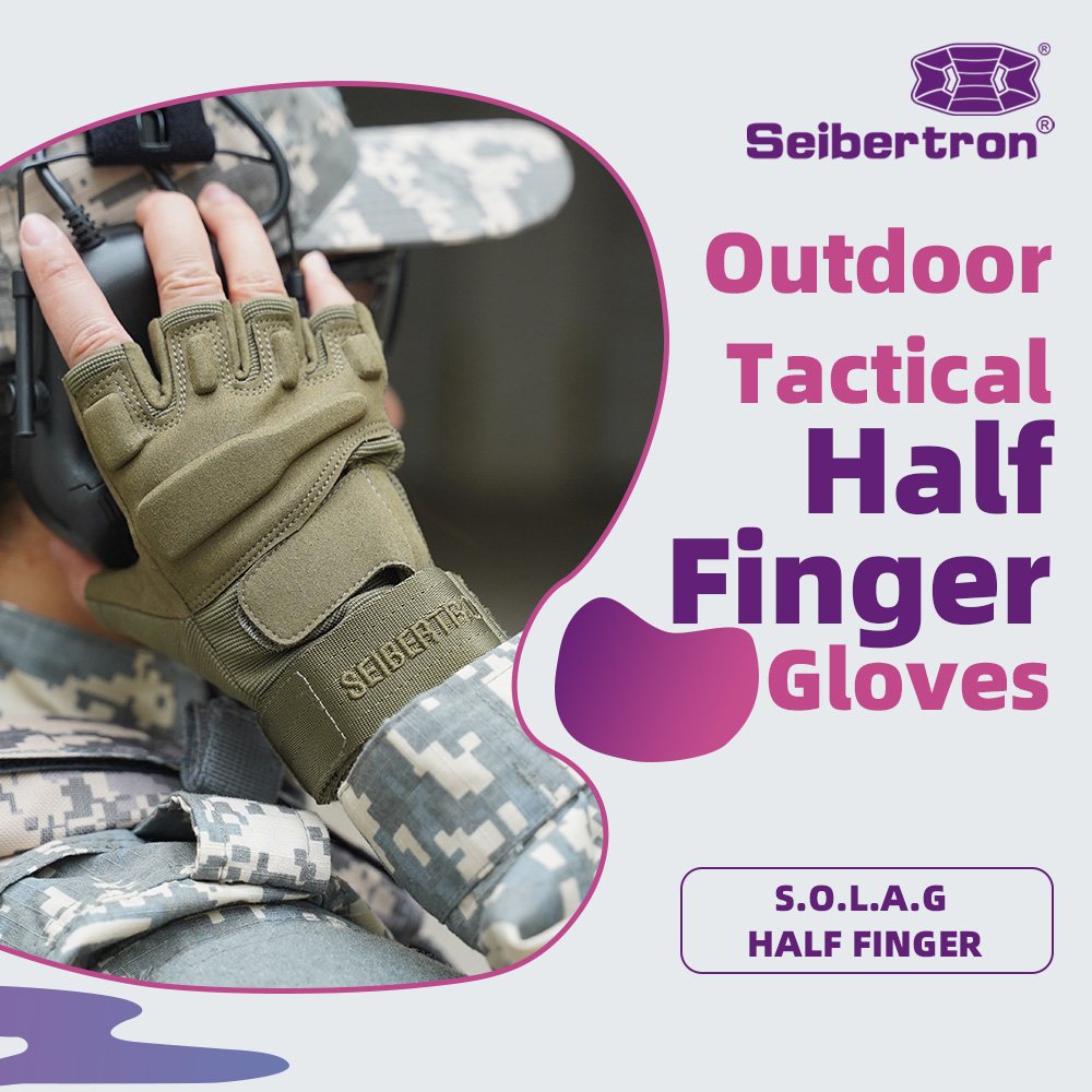 Farbe: Armeegrün | Seibertron S.O.L.A.G Half Finger taktische Handschuhe Bild 10
