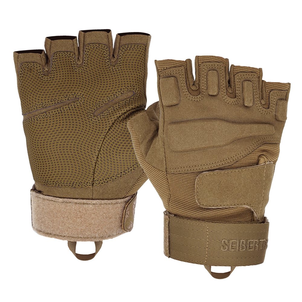Farbe: Coyote | Seibertron S.O.L.A.G Half Finger taktische Handschuhe mit halben Fingern Bild 13