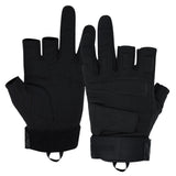 Farbe: Schwarz | Seibertron S.O.L.A.G-T drei fingerlose taktische Handschuhe Bild 01