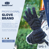 Farbe: Schwarz | Seibertron SPS-1 Motorradhandschuhe mit Touchscreen-Funktion für alle Finger Bild 01