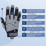 Farbe: Grau | Seibertron SPS-1 Motorradhandschuhe mit Touchscreen-Funktion für alle Finger Bild 06