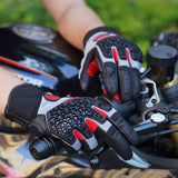 Farbe: Schwarz | Seibertron SPS-10 atmungsaktive, rutschfeste Touchscreen-Motorradhandschuhe aus Leder Bild 11