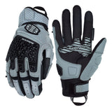 Farbe: Grau | Seibertron SPS-10 atmungsaktive, rutschfeste Touchscreen-Leder-Motorradhandschuhe Bild 13