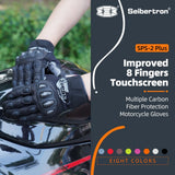 Farbe: Schwarz | Seibertron SPS2 Plus Sommer-Motorradhandschuhe mit Kohlefaser-Knochenschutz Bild 01