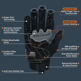 Farbe: Schwarz | Seibertron SPS2 Plus Sommer-Motorradhandschuhe mit Kohlefaser-Knochenschutz Bild 03