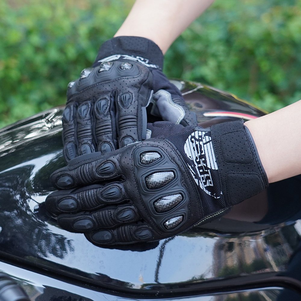 Farbe: Schwarz | Seibertron SPS2 Plus Sommer-Motorradhandschuhe mit Kohlefaser-Knochenschutz Bild 05