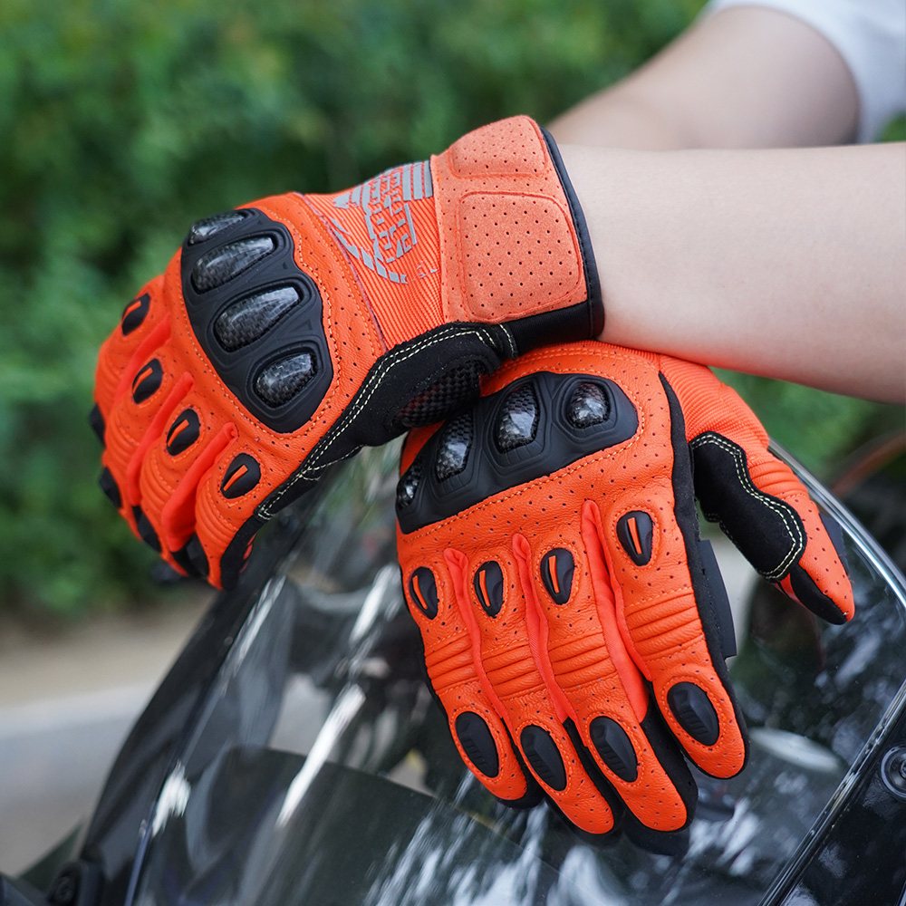 Farbe: Orange | Seibertron SPS2 Plus Sommer-Motorradhandschuhe mit Kohlefaser-Knochenschutz Bild 17