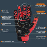 Farbe: Rot | Seibertron SPS2 Plus Sommer-Motorradhandschuhe mit Carbon-Knöchelschutz Bild 27