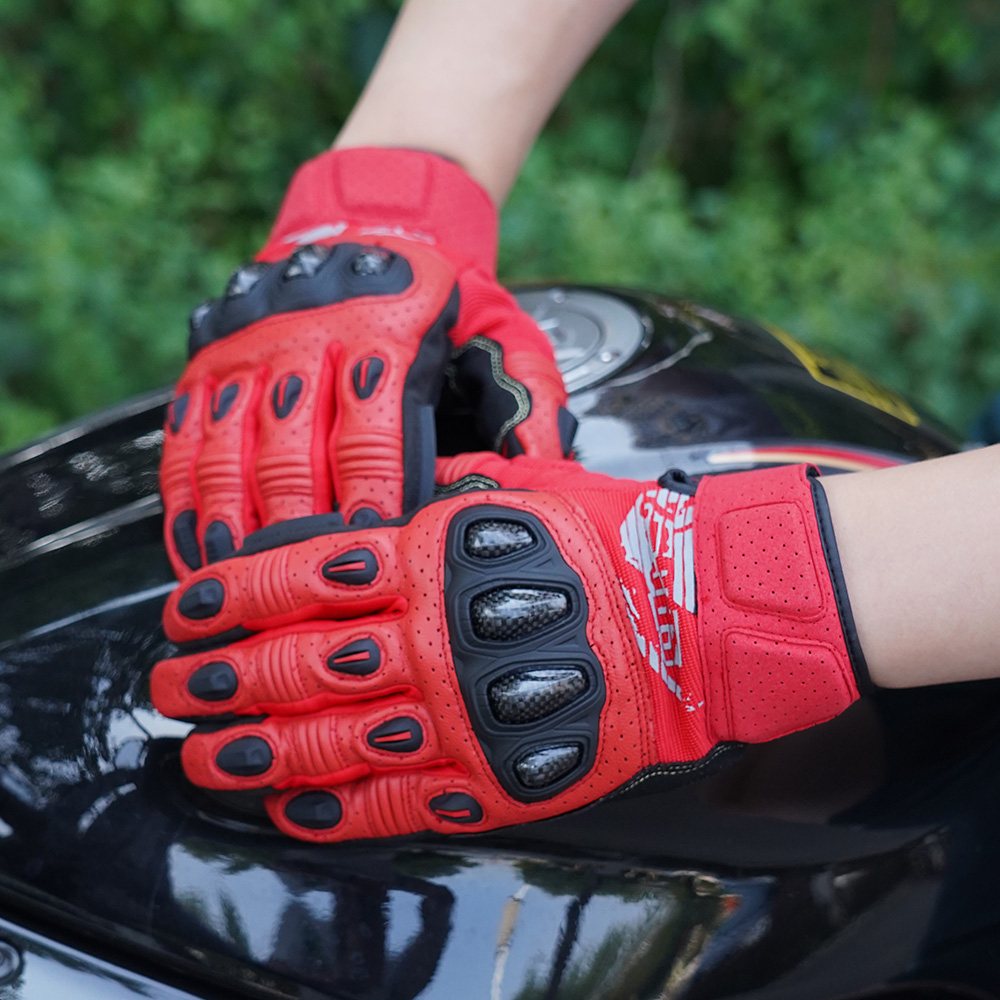 Farbe: Rot | Seibertron SPS2 Plus Sommer-Motorradhandschuhe mit Carbon-Knöchelschutz Bild 29