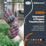 Farbe: Braun | Seibertron SPS2 Plus Sommer-Motorradhandschuhe mit Carbon-Knöchelschutz Bild 37