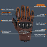 Farbe: Braun | Seibertron SPS2 Plus Sommer-Motorradhandschuhe mit Carbon-Knöchelschutz Bild 38