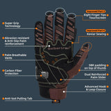 Farbe: Braun | Seibertron SPS2 Plus Sommer-Motorradhandschuhe mit Carbon-Knöchelschutz Bild 39