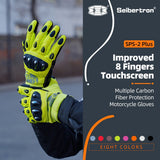 Farbe: Gelb | Seibertron SPS2 Plus Sommer-Motorradhandschuhe mit Kohlefaser-Knochenschutz Bild 43