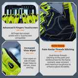 Farbe: Gelb | Seibertron SPS2 Plus Sommer-Motorradhandschuhe mit Kohlefaser-Knochenschutz Bild 46