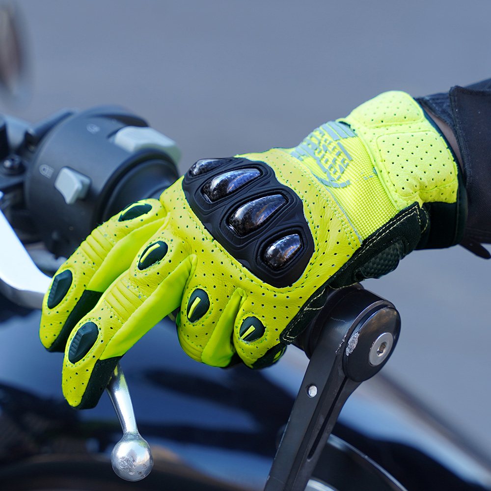 Farbe: Gelb | Seibertron SPS2 Plus Sommer-Motorradhandschuhe mit Kohlefaser-Knochenschutz Bild 48