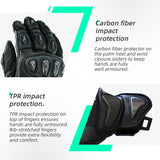Farbe: Schwarz | Seibertron SPS-3 Motorradhandschuhe für BMX, ATV, MTB und Straßenfahrten Bild 04