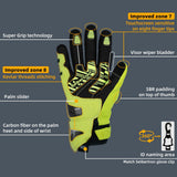 color:Yellow | Seibertron SPS-4 Plus 3M Thinsulate winter leather motorcycle gloves image 23