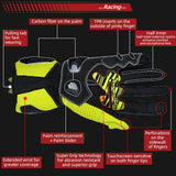 Farbe: Gelb | Seibertron SPS-6 Leder-Rennhandschuhe mit Kohlefaser-Schutz Bild 03