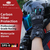 Farbe: Schwarz | Seibertron SPS-6 Leder-Rennhandschuhe mit Kohlefaser-Schutz Bild 06
