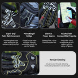 Farbe: Schwarz | Seibertron SPS-6 Leder-Rennhandschuhe mit Kohlefaserschutz Bild 10