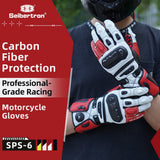 Farbe: Rot | Seibertron SPS-6 Leder-Rennhandschuhe mit Carbonfaser-Schutz Bild 16
