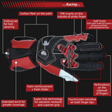 Farbe: Rot | Seibertron SPS-6 Leder-Rennhandschuhe mit Carbonfaser-Schutz Bild 18