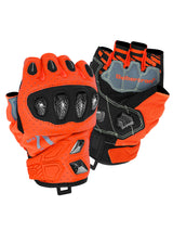 Seibertron SPS-7H Motorradhandschuhe mit halben Fingern in Fluoreszenz-Orange
