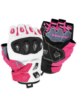 Seibertron SPS-7H Halbfinger-Motorradhandschuhe in Pink