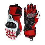 Seibertron SPS-7L Motorrad-Rennhandschuhe mit langem Stulpen in Rot