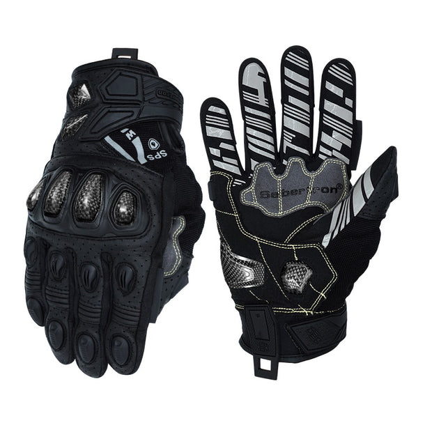 Seibertron SPS-7W wasserdichte Motorradhandschuhe in Schwarz