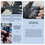 color:Black | Seibertron SPS-9 summer carbon fiber half-finger motorcycle gloves image 05