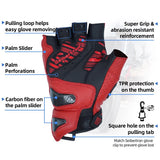 color:Red | Seibertron SPS-9 summer carbon fiber half-finger motorcycle gloves image 08