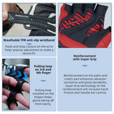 color:Red | Seibertron SPS-9 summer carbon fiber half-finger motorcycle gloves image 10