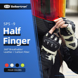 color:White | Seibertron SPS-9 summer carbon fiber half-finger motorcycle gloves image 16