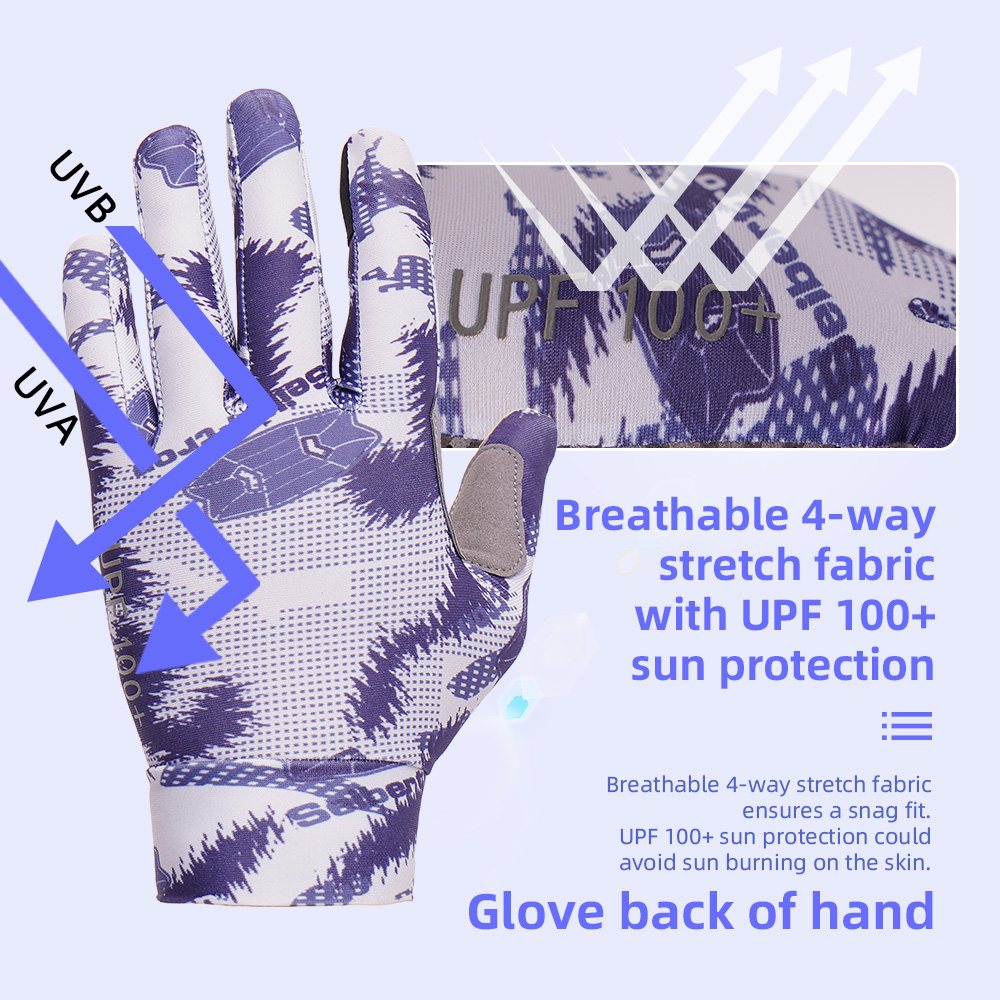 color:Grey | Seibertron S.P.S.G-1 UPF100 sun protection touchscreen full finger gloves image 06
